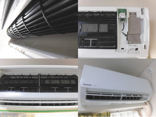 パナソニックエアコンCS-J220D-Wクリーニング