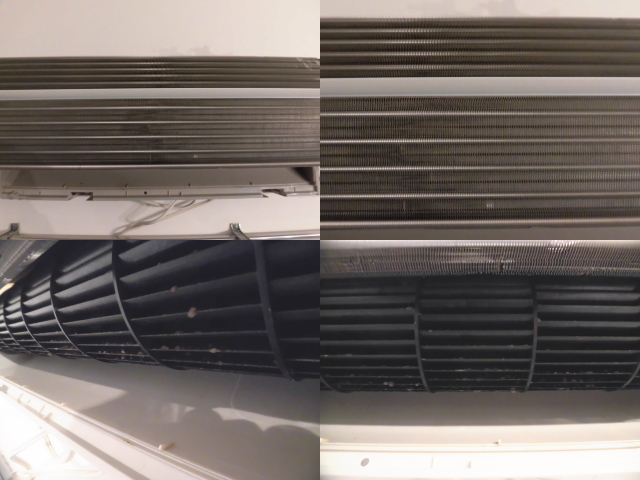 パナソニックエアコン分解クリーニング
