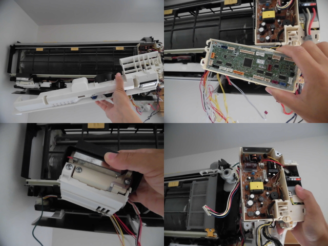 日立エアコン白くまくん分解クリーニング