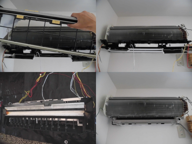 日立エアコンRAS-X56E2-W分解クリーニング