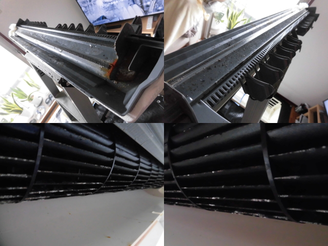 三菱エアコン分解クリーニング